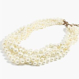 NWOT J. Crew Pearl Twisted Hammock Necklace